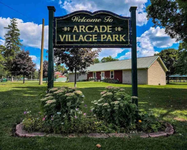 Arcade Village Park Sign