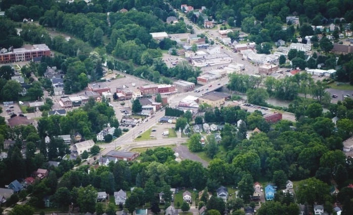 Gowanda NY Aerial View